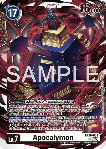 Digimon Card Game Sammelkarte EX10-061 Apocalymon