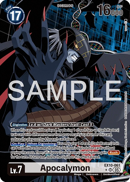 Digimon Card Game Sammelkarte EX10-061 Apocalymon alternatives Artwork 1