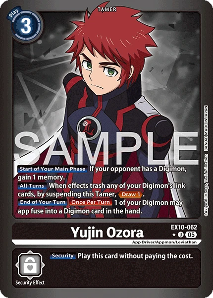 Digimon Card Game Sammelkarte EX10-062 Yujin Ozora alternatives Artwork 1