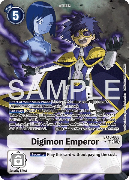 Digimon Card Game Sammelkarte EX10-068 Digimon Emperor alternatives Artwork 1