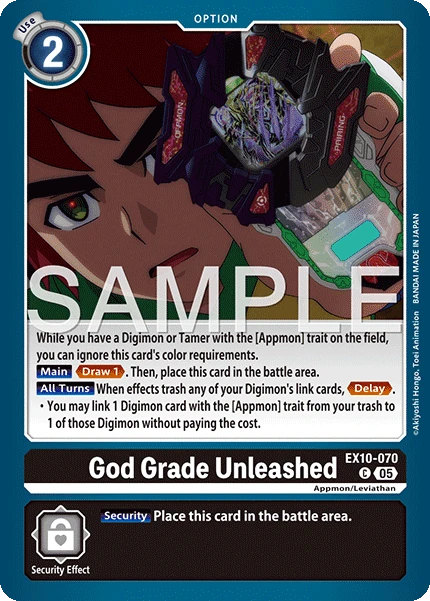 Digimon Card Game Sammelkarte EX10-070 God Grade Unleashed