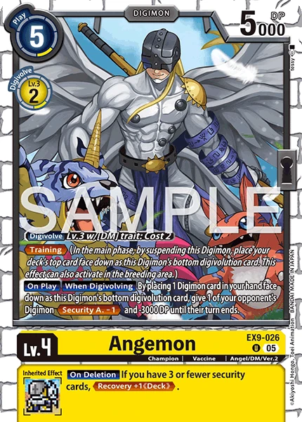 Digimon Card Game Sammelkarte EX9-026 Angemon
