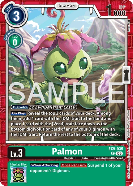 Digimon Card Game Sammelkarte EX9-035 Palmon
