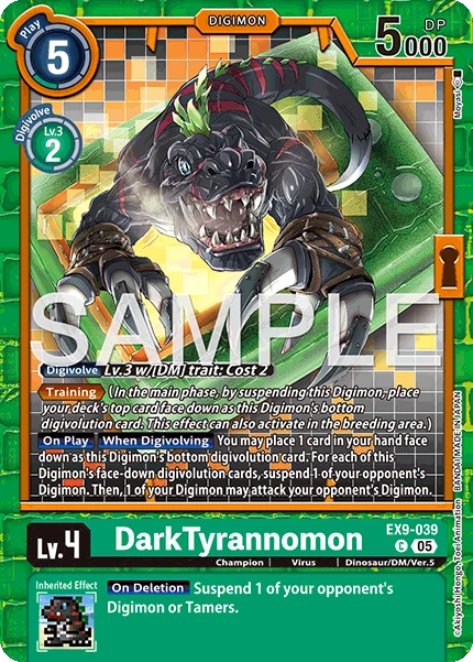 Digimon Card Game Sammelkarte EX9-039 DarkTyrannomon