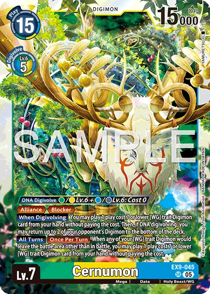 Digimon Card Game Sammelkarte EX9-045 Cernumon