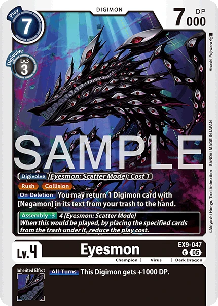 Digimon Card Game Sammelkarte EX9-047 Eyesmon