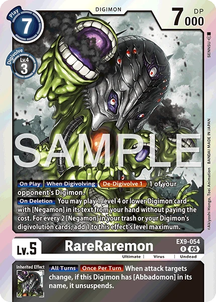 Digimon Card Game Sammelkarte EX9-054 RareRaremon