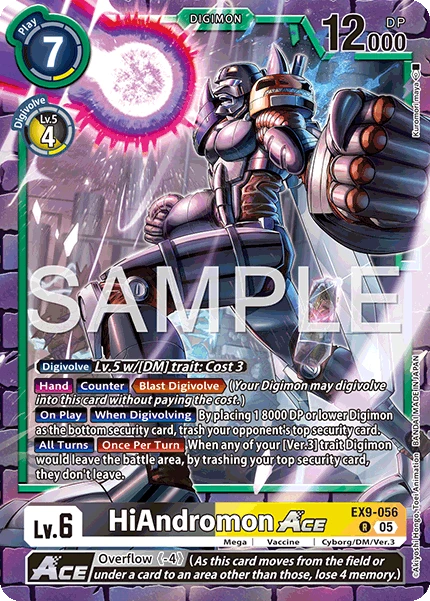 Digimon Card Game Sammelkarte EX9-056 HiAndromon ACE