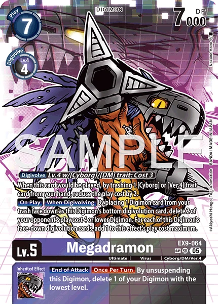 Digimon Card Game Sammelkarte EX9-064 Megadramon alternatives Artwork 2