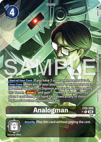 Digimon Card Game Sammelkarte EX9-068 Analogman alternatives Artwork 1