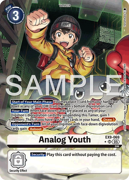 Digimon Card Game Sammelkarte EX9-069 Analog Youth alternatives Artwork 1