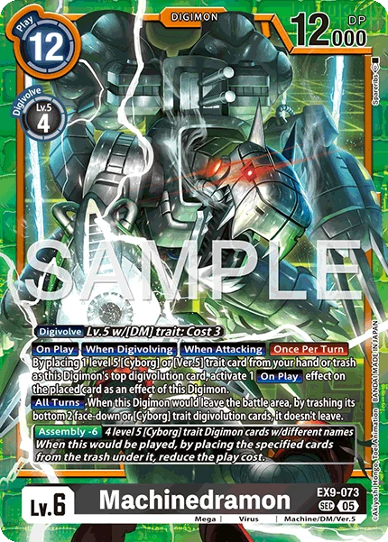 Digimon Card Game Sammelkarte EX9-073 Machinedramon