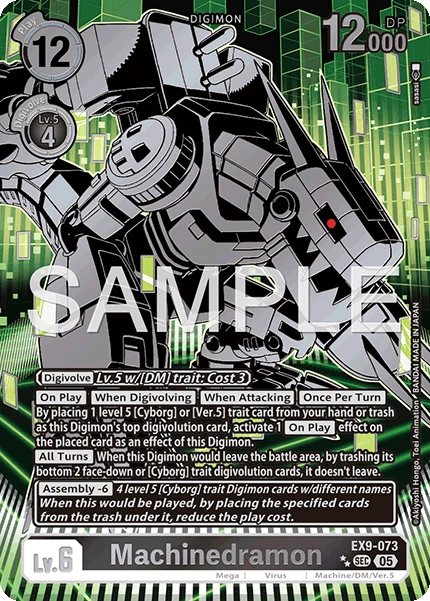Digimon Card Game Sammelkarte EX9-073 Machinedramon alternatives Artwork 2