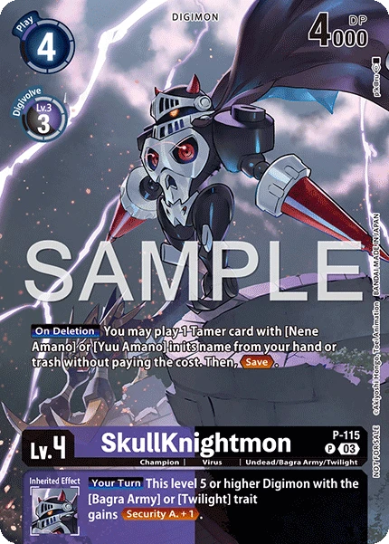 Digimon Card Game Sammelkarte P-115 SkullKnightmon alternatives Artwork 1