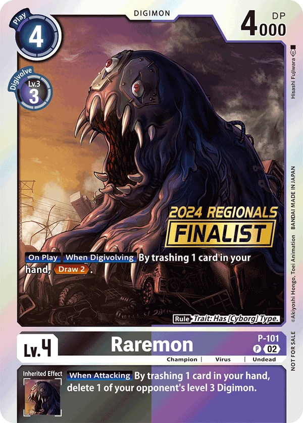 Digimon Card Game Sammelkarte P-101 Raremon alternatives Artwork 2