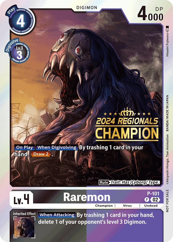 Digimon Card Game Sammelkarte P-101 Raremon alternatives Artwork 3